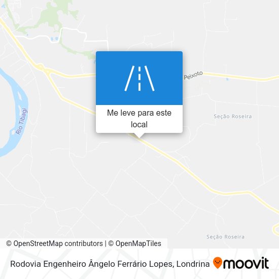 Rodovia Engenheiro Ângelo Ferrário Lopes mapa