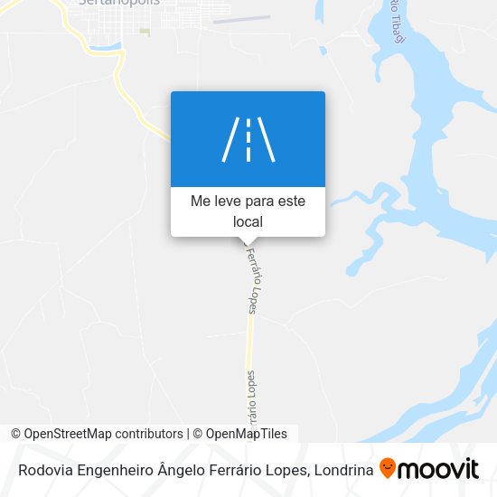 Rodovia Engenheiro Ângelo Ferrário Lopes mapa