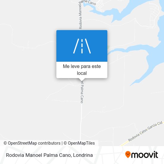 Rodovia Manoel Palma Cano mapa
