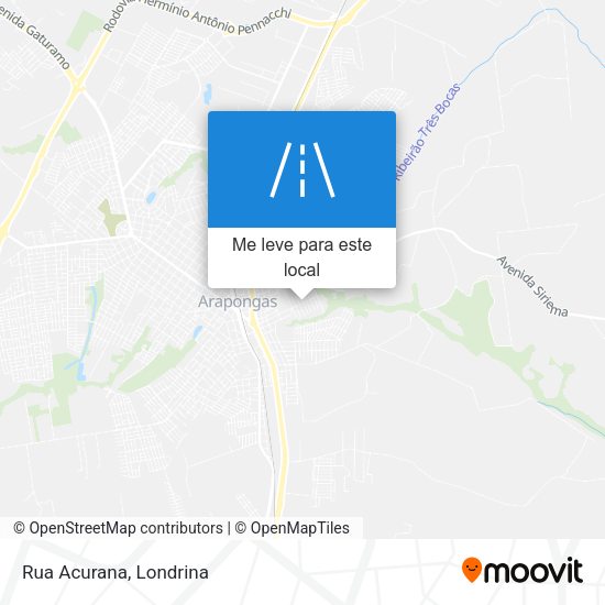 Rua Acurana mapa