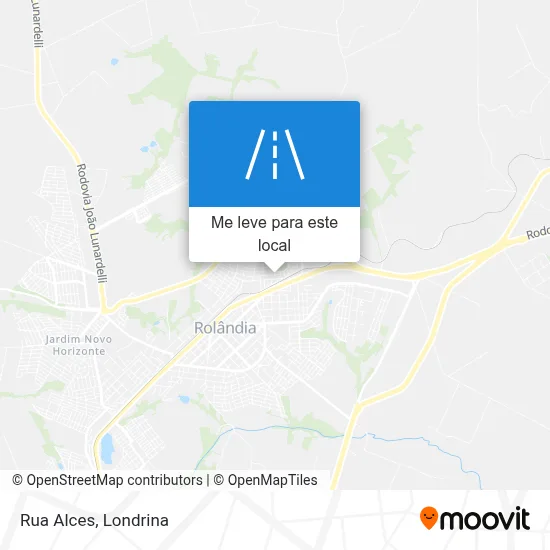 Rua Alces mapa