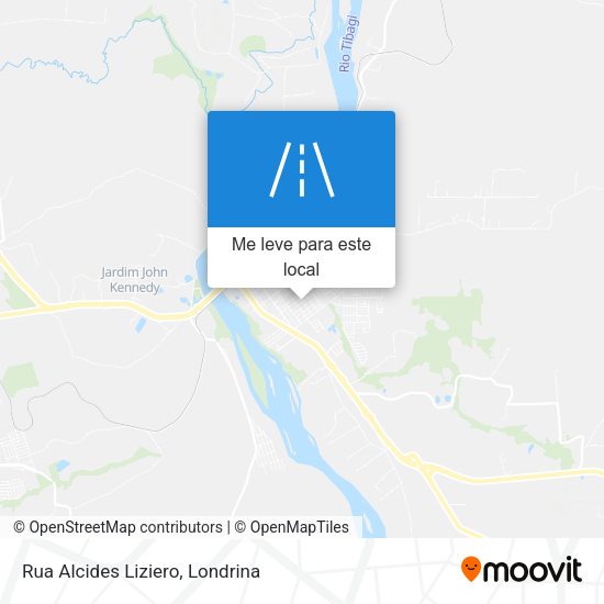 Rua Alcides Liziero mapa