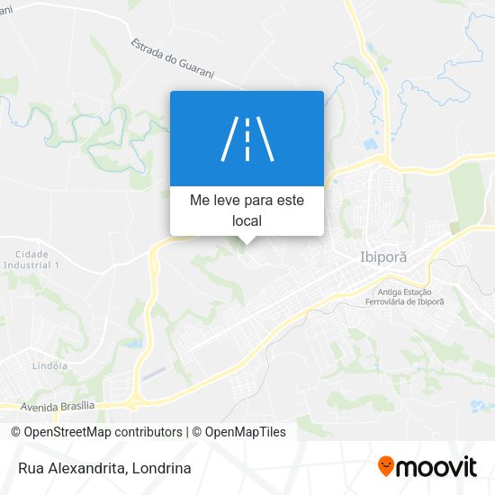 Rua Alexandrita mapa
