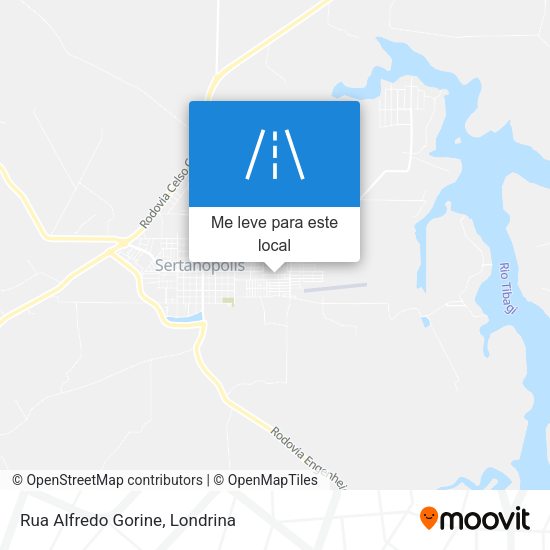 Rua Alfredo Gorine mapa