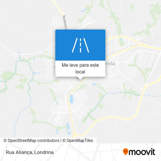 Rua Aliança mapa