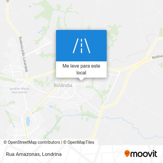 Rua Amazonas mapa