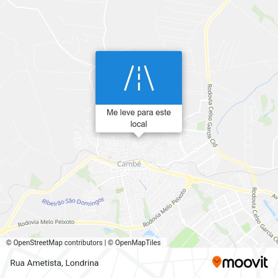 Rua Ametista mapa