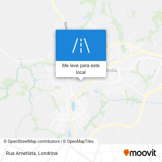 Rua Ametista mapa