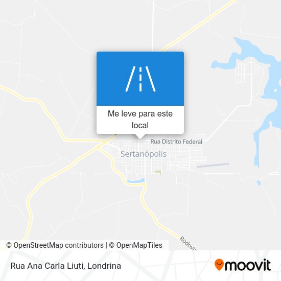 Rua Ana Carla Liuti mapa