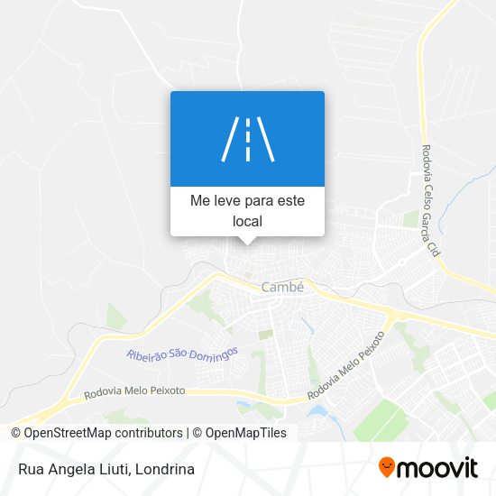 Rua Angela Liuti mapa