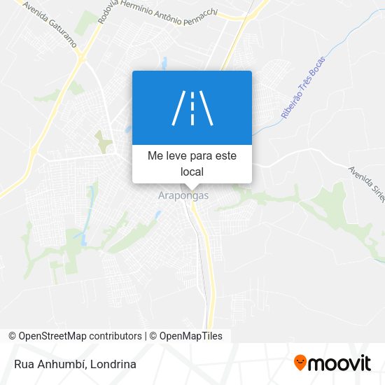 Rua Anhumbí mapa