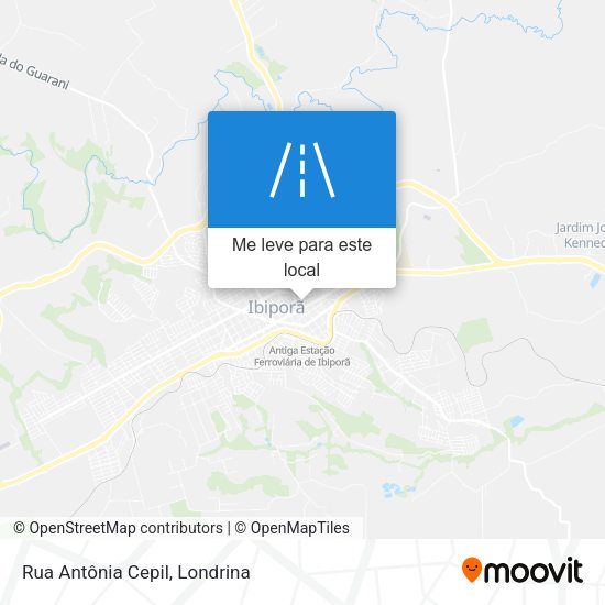 Rua Antônia Cepil mapa