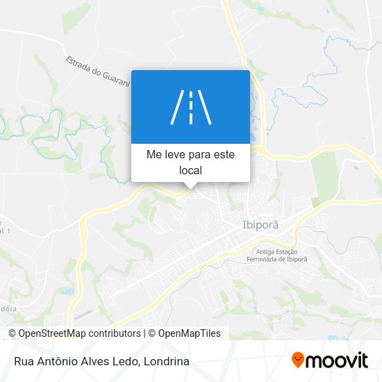 Rua Antônio Alves Ledo mapa
