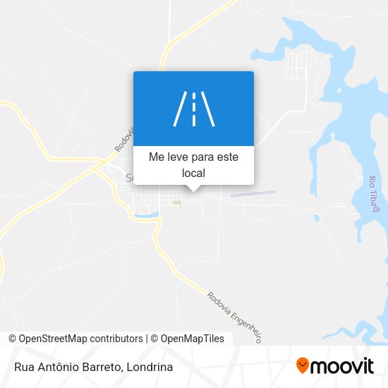 Rua Antônio Barreto mapa