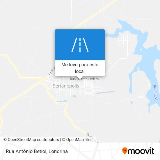 Rua Antônio Betiol mapa