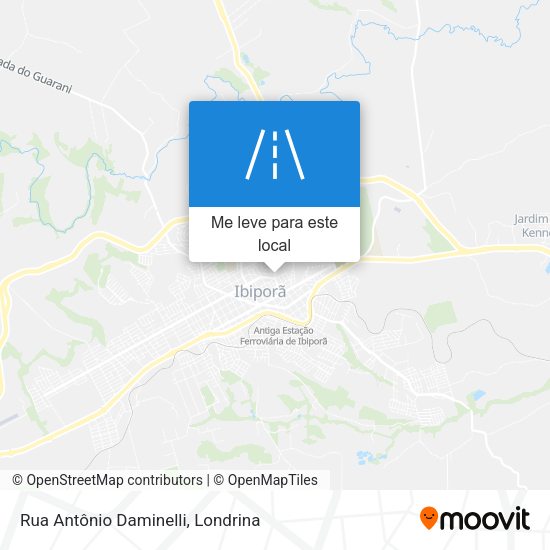 Rua Antônio Daminelli mapa