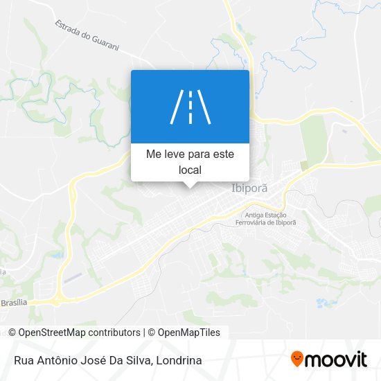 Rua Antônio José Da Silva mapa