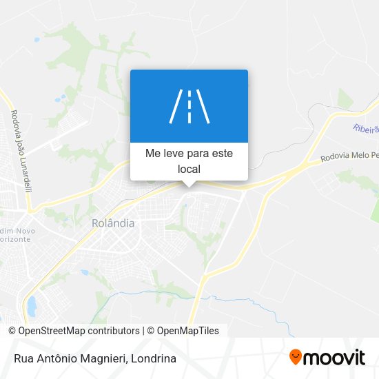 Rua Antônio Magnieri mapa
