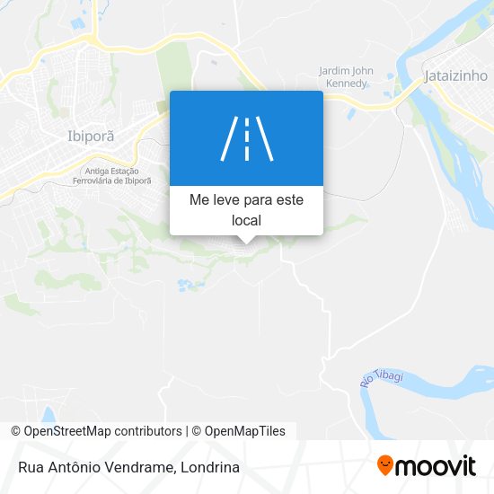 Rua Antônio Vendrame mapa