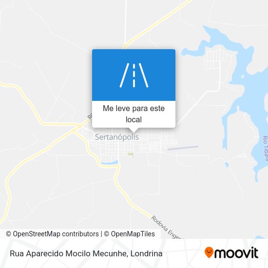 Rua Aparecido Mocilo Mecunhe mapa