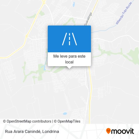 Rua Arara Canindé mapa