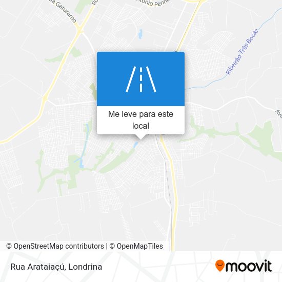 Rua Arataiaçú mapa