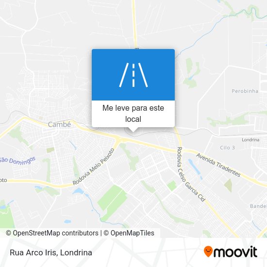 Rua Arco Iris mapa