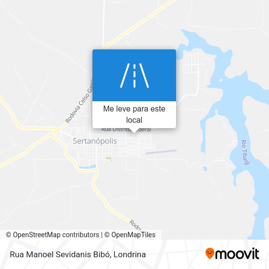 Rua Manoel Sevidanis Bibó mapa