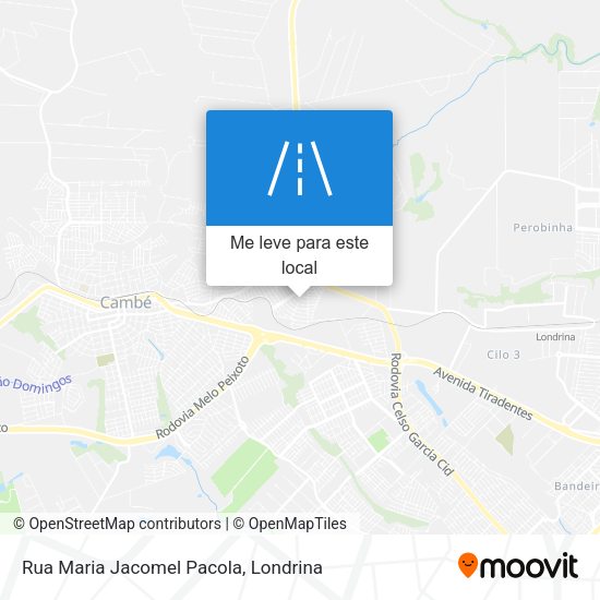 Rua Maria Jacomel Pacola mapa