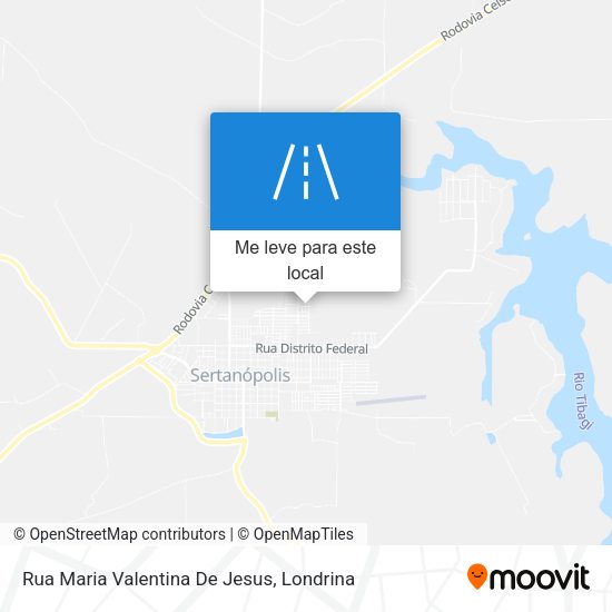 Rua Maria Valentina De Jesus mapa