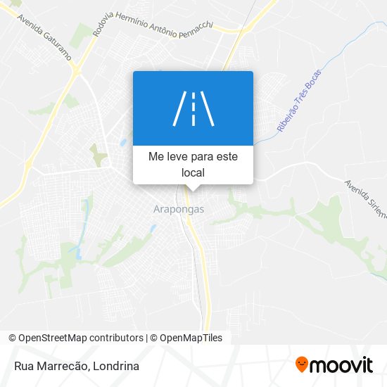 Rua Marrecão mapa