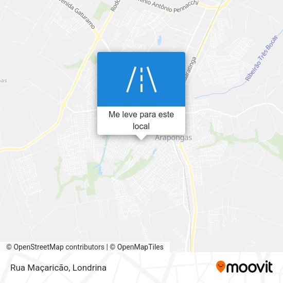 Rua Maçaricão mapa