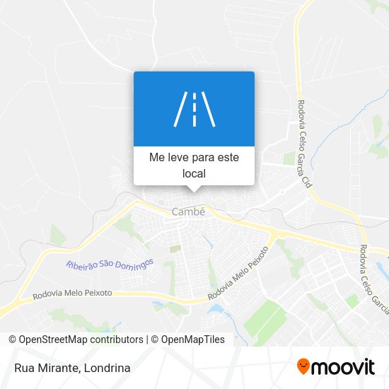 Rua Mirante mapa