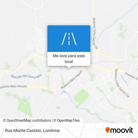 Rua Monte Castelo mapa