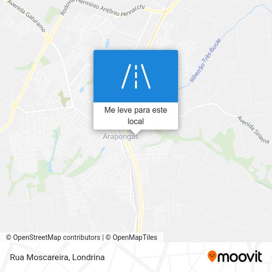 Rua Moscareira mapa
