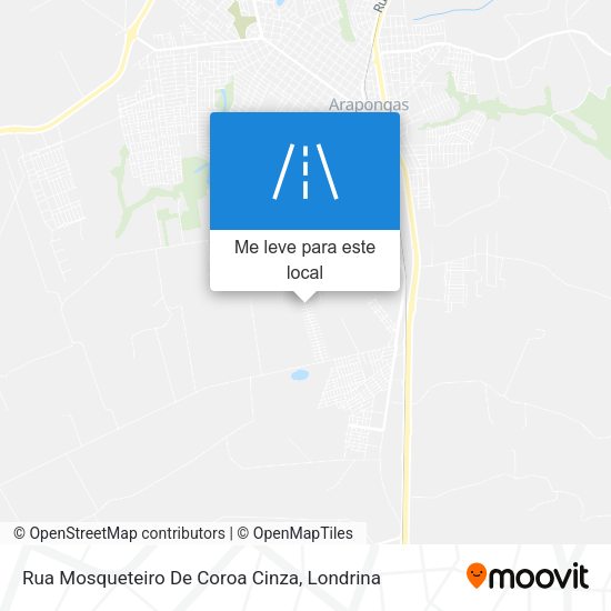 Rua Mosqueteiro De Coroa Cinza mapa