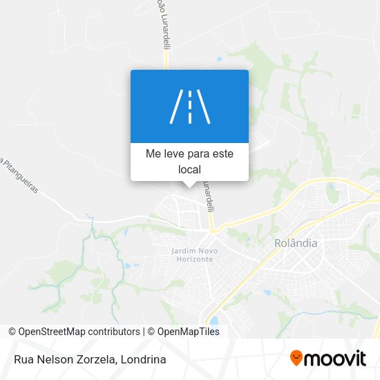 Rua Nelson Zorzela mapa