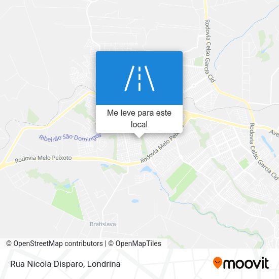 Rua Nicola Disparo mapa