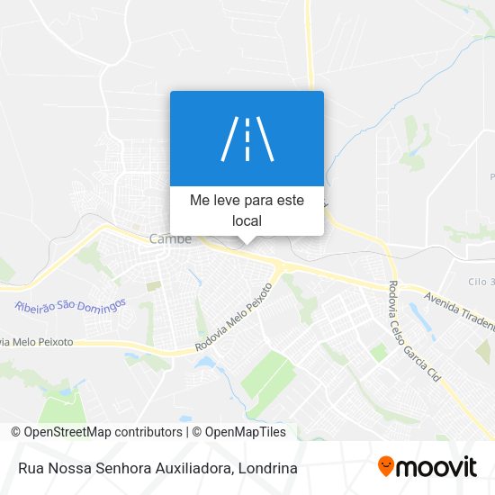 Rua Nossa Senhora Auxiliadora mapa