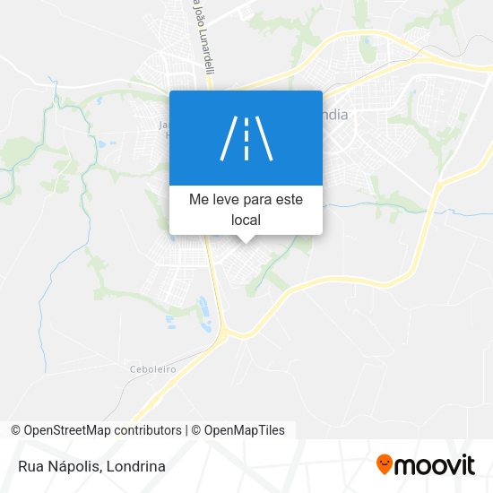 Rua Nápolis mapa