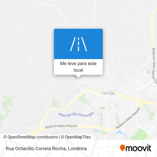 Rua Octacílio Correia Rocha mapa