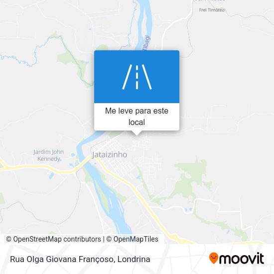 Rua Olga Giovana Françoso mapa