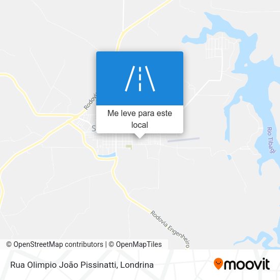 Rua Olimpio João Pissinatti mapa