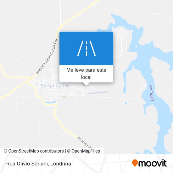 Rua Olívio Soriani mapa
