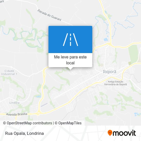 Rua Opala mapa