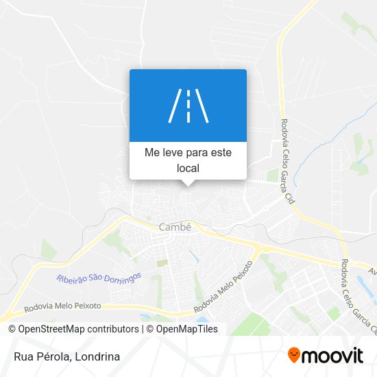 Rua Pérola mapa