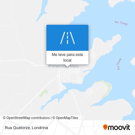 Rua Quatorze mapa
