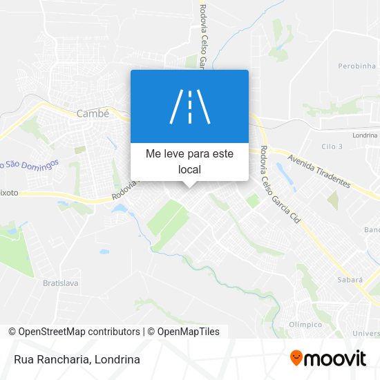Rua Rancharia mapa
