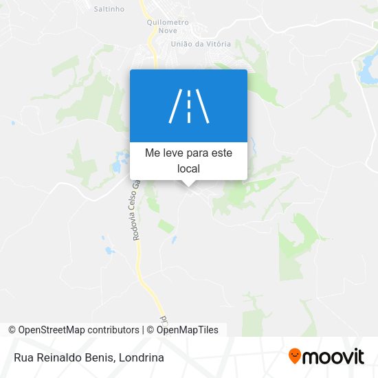 Rua Reinaldo Benis mapa