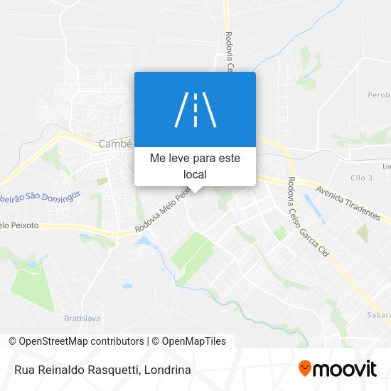 Rua Reinaldo Rasquetti mapa